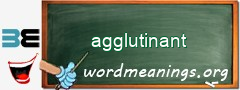 WordMeaning blackboard for agglutinant